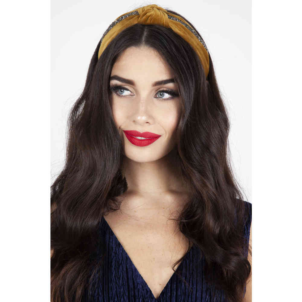 Voodoo Vixen - Karys Twist Bandeau - Marron/Couleur argent